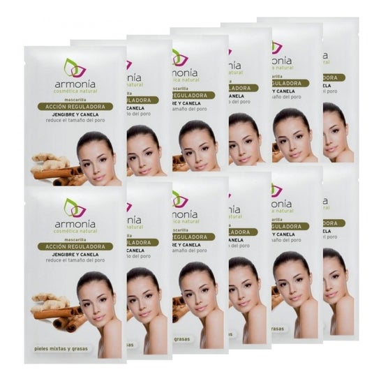 Armonia Mascarilla Reguladora Jengibre Canela 12x10g