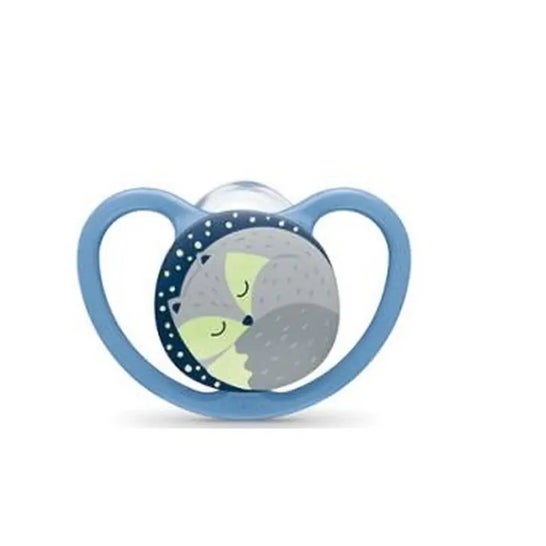 Nuk Chupete Silicona Space Night 6-18M 1ud