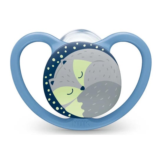 Nuk Chupete Silicona Space Night 6-18M 1ud