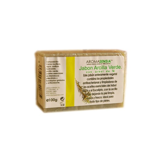 Aromasensia Jabón Arcilla Verde Con árbol De Té 100 Gr