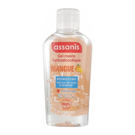 Assanis Pocket Gel Hidroalcohólico Mango 80ml