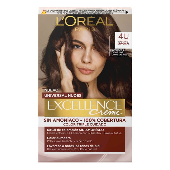 L'Oréal Excellence Creme Universal Nudes 4 U Marrón 1 ud