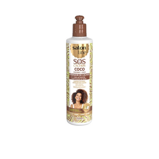Salon Line Activador Rizos Sos Cachos Aceite Coco 300 ml