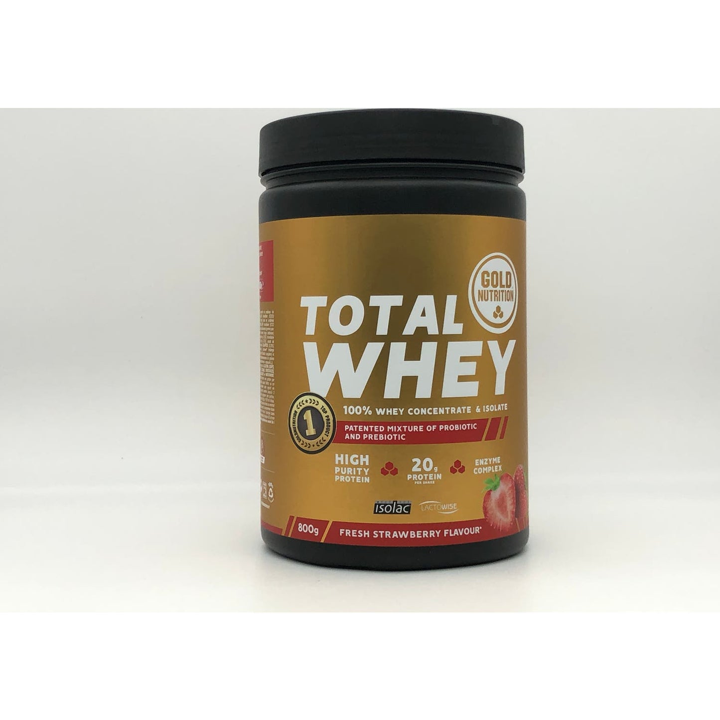 Gold Nutrition Total Whey Strawberry 800gr
