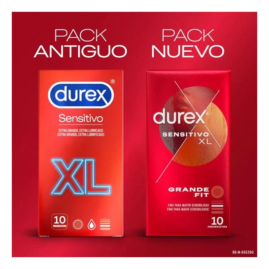 Durex Sensitivo XL Preservativos 10uds