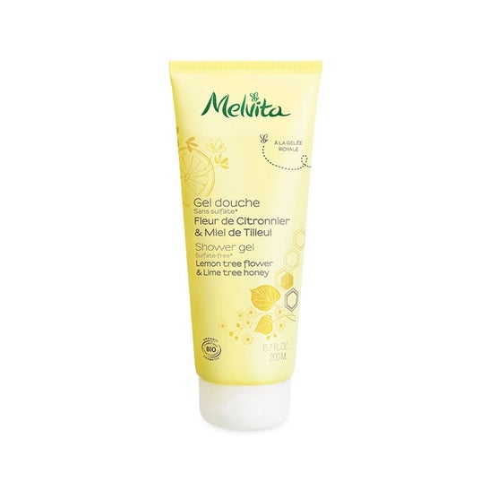 Melvita gel de ducha orgánico flor de limón y miel de tilo 200ml