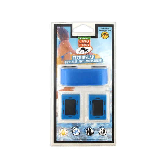 Cinq Sur Cinq Pulsera Anti-Mosquitos Azul 1 ud