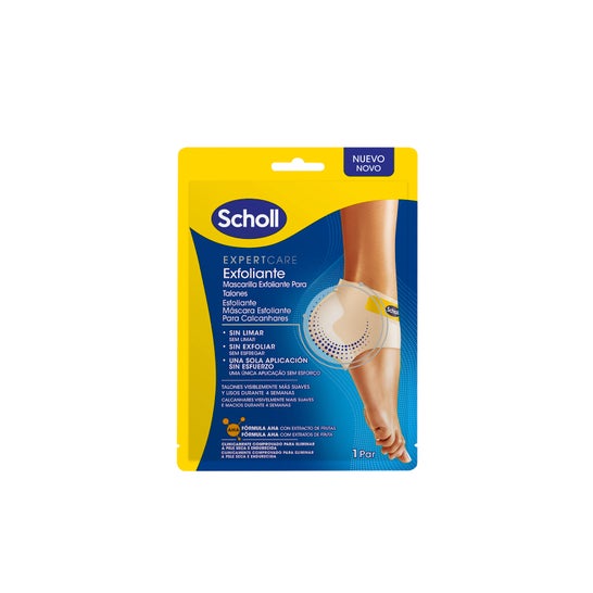 Scholl Mascarilla Exfoliante Talones 1 Par