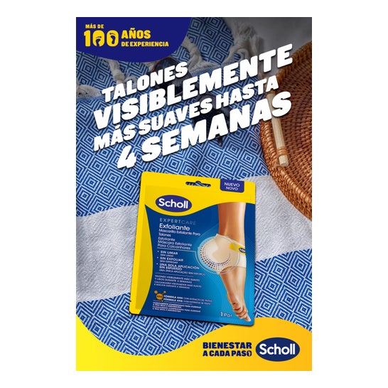 Scholl Mascarilla Exfoliante Talones 1 Par