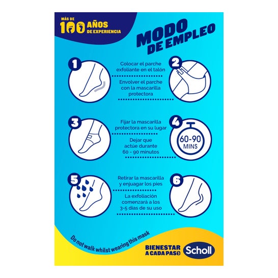 Scholl Mascarilla Exfoliante Talones 1 Par