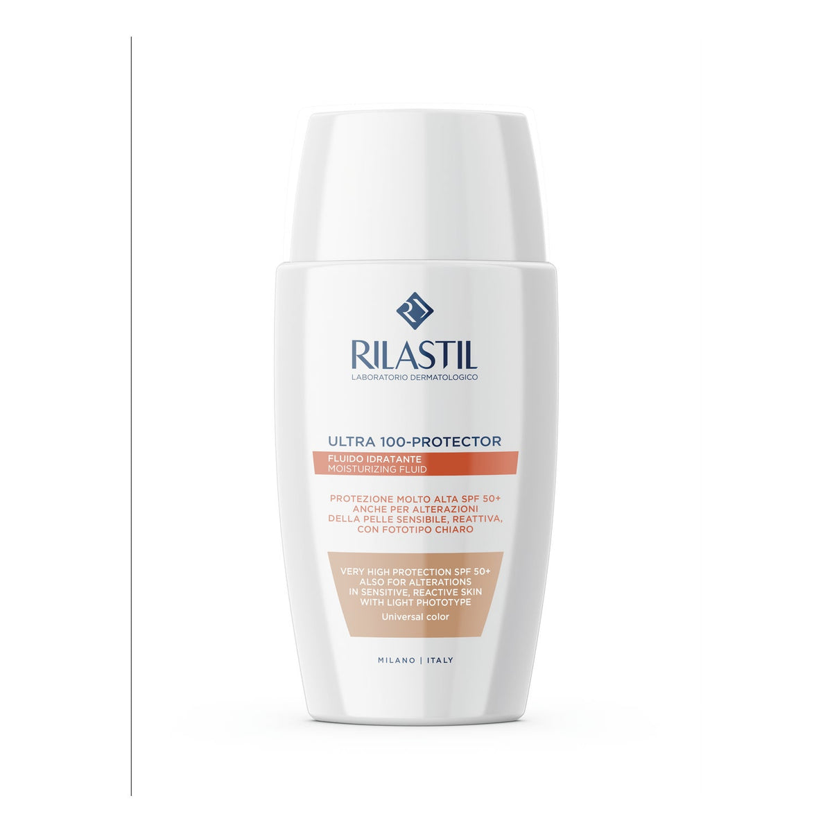 Rilastil Sun System Ultra 100-Protector Fluido Solar Facial Color SPF50+ 50ml