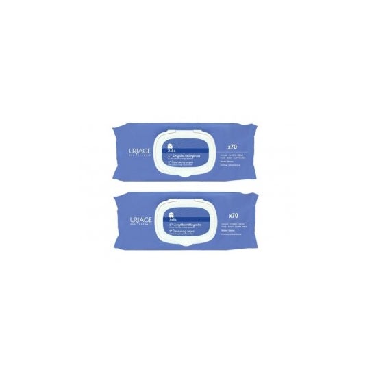 Uriage Bebé Toallitas Agua Limpiadora 2x70uds