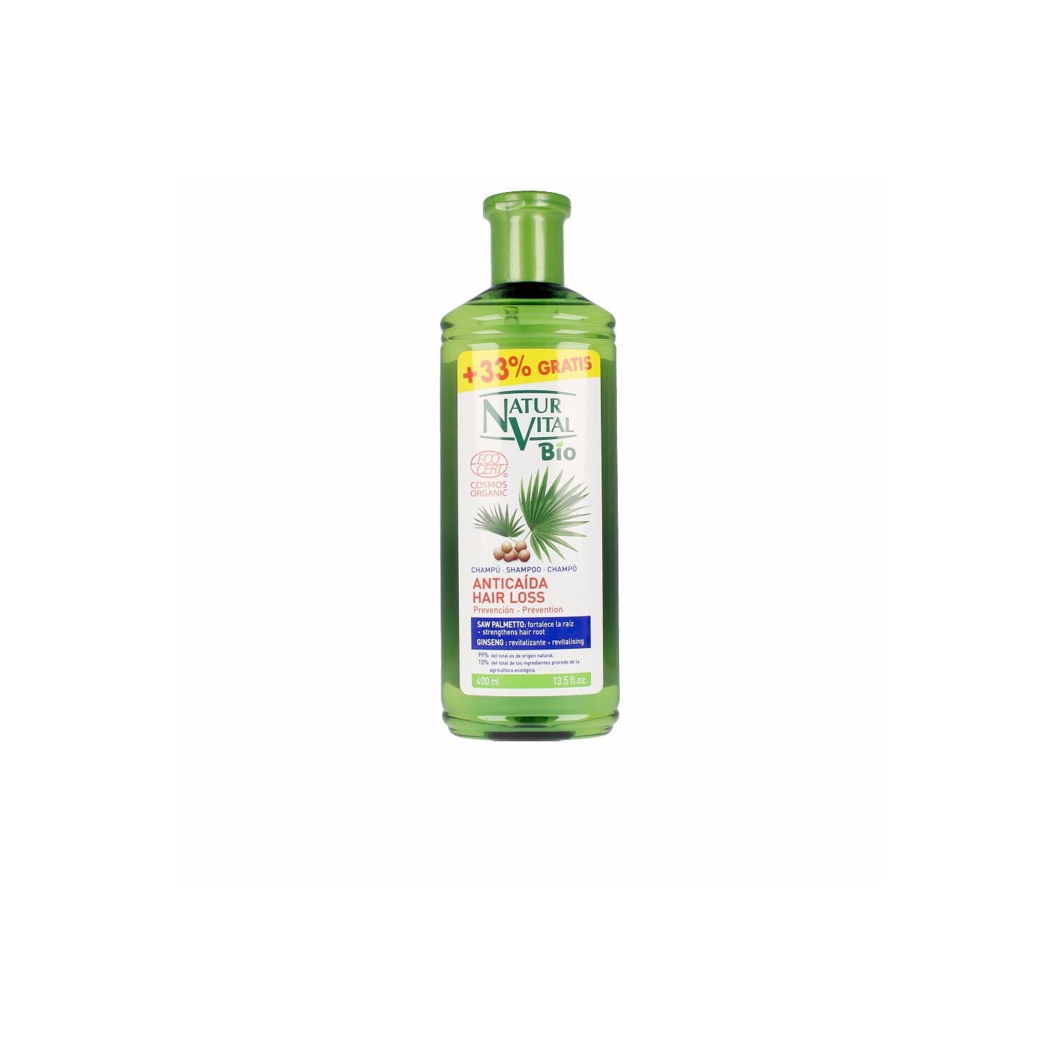 NaturVital Champú Ecocert Anticaída 300 ml