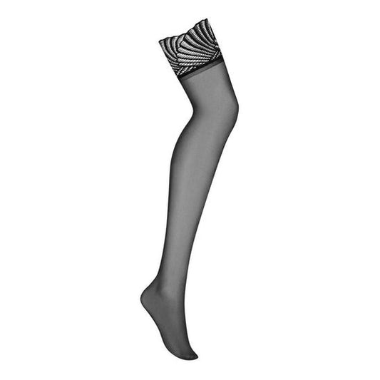 Leg Avenue Black Lace Stockings Black 1ud