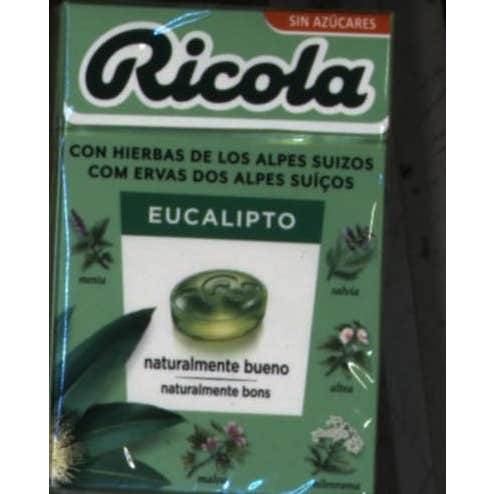 Ricola eucaliptus caramelos sin azúcar 50g