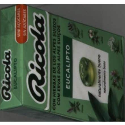 Ricola eucaliptus caramelos sin azúcar 50g