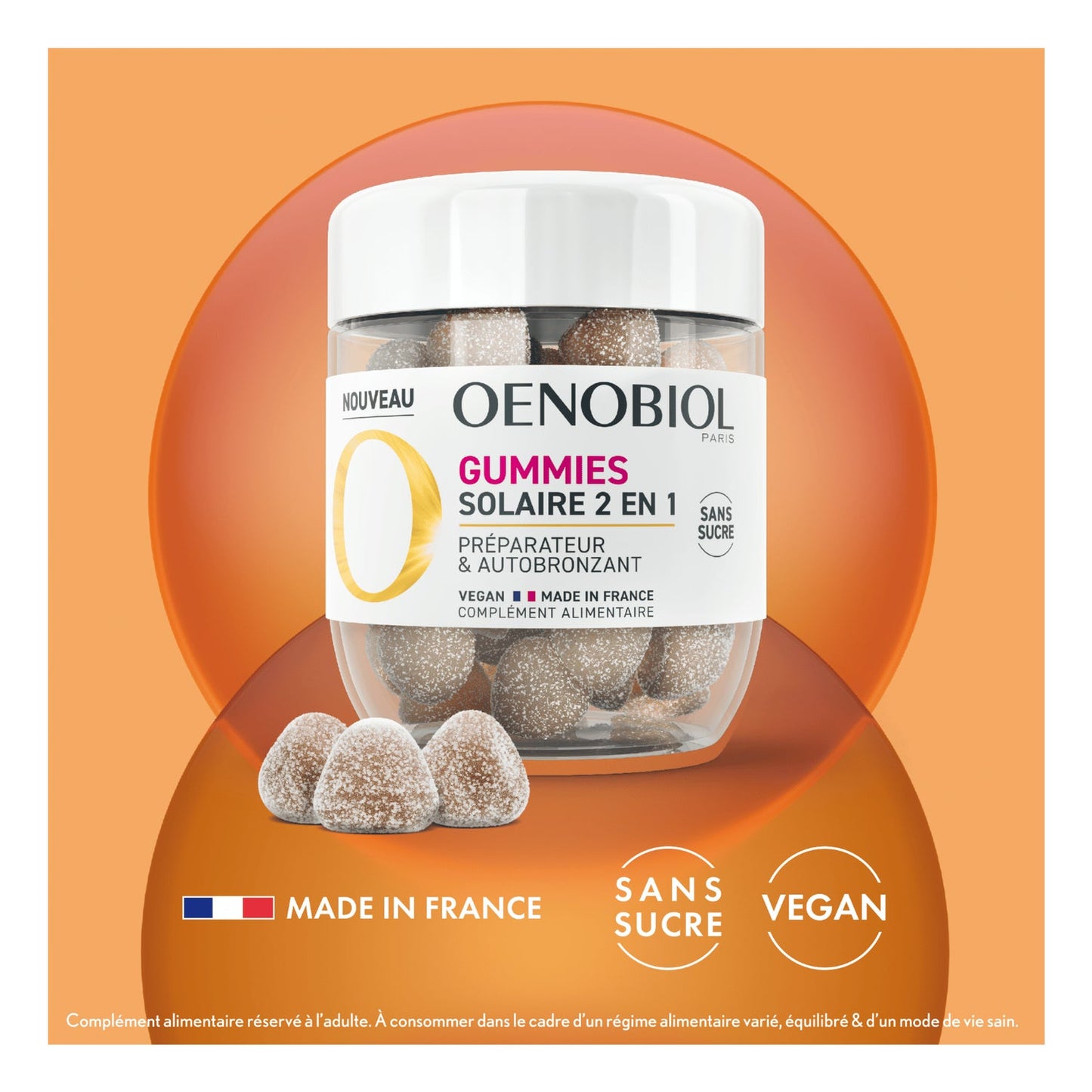 Oenobiol Gummies Solaire 2en1 60 Gummies