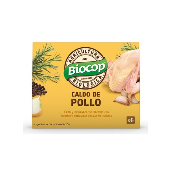 Biocop Caldo Cubitos Pollo 6 unidades 11g