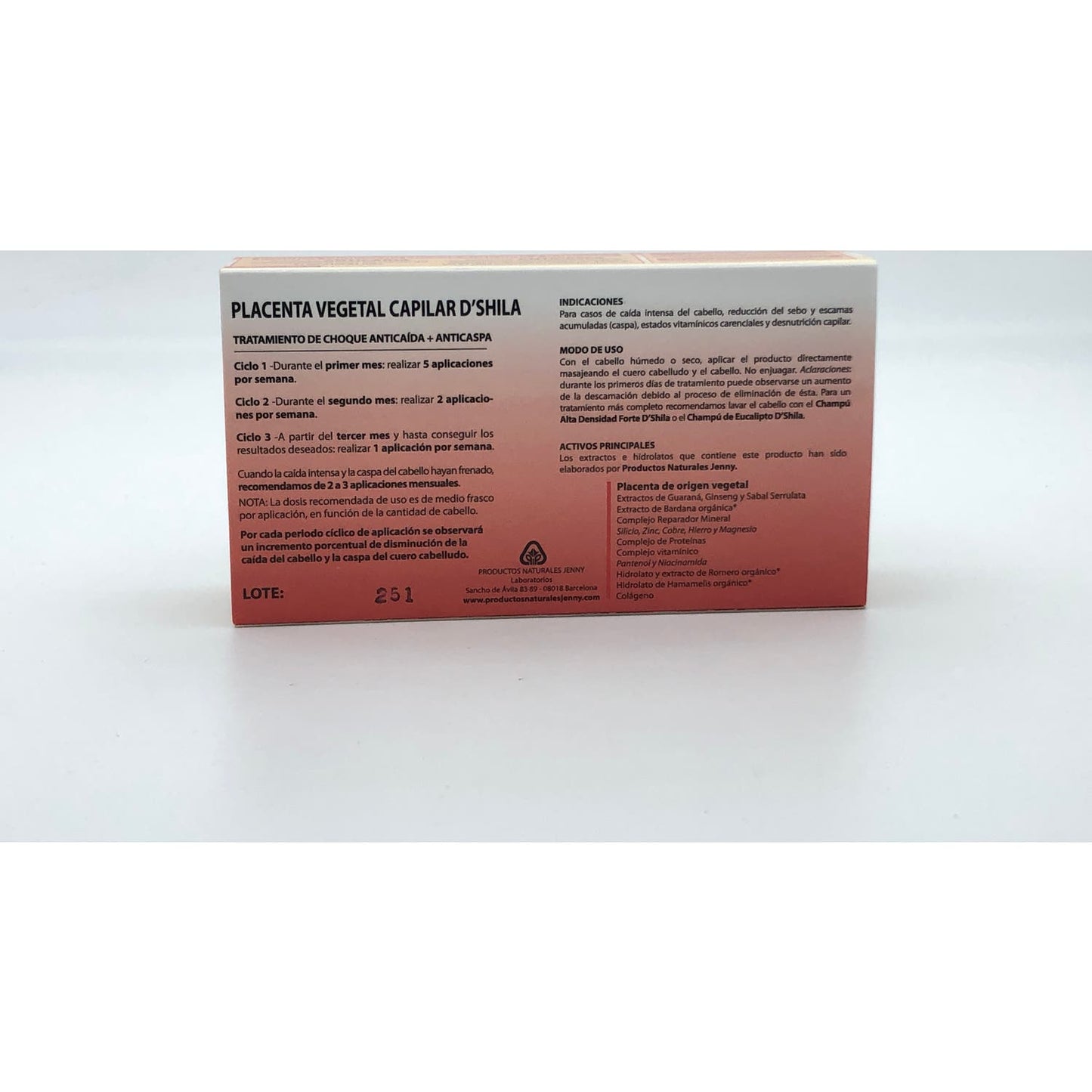 D'shila Placenta Capilar Vegetal Plus Forte 4x25ml