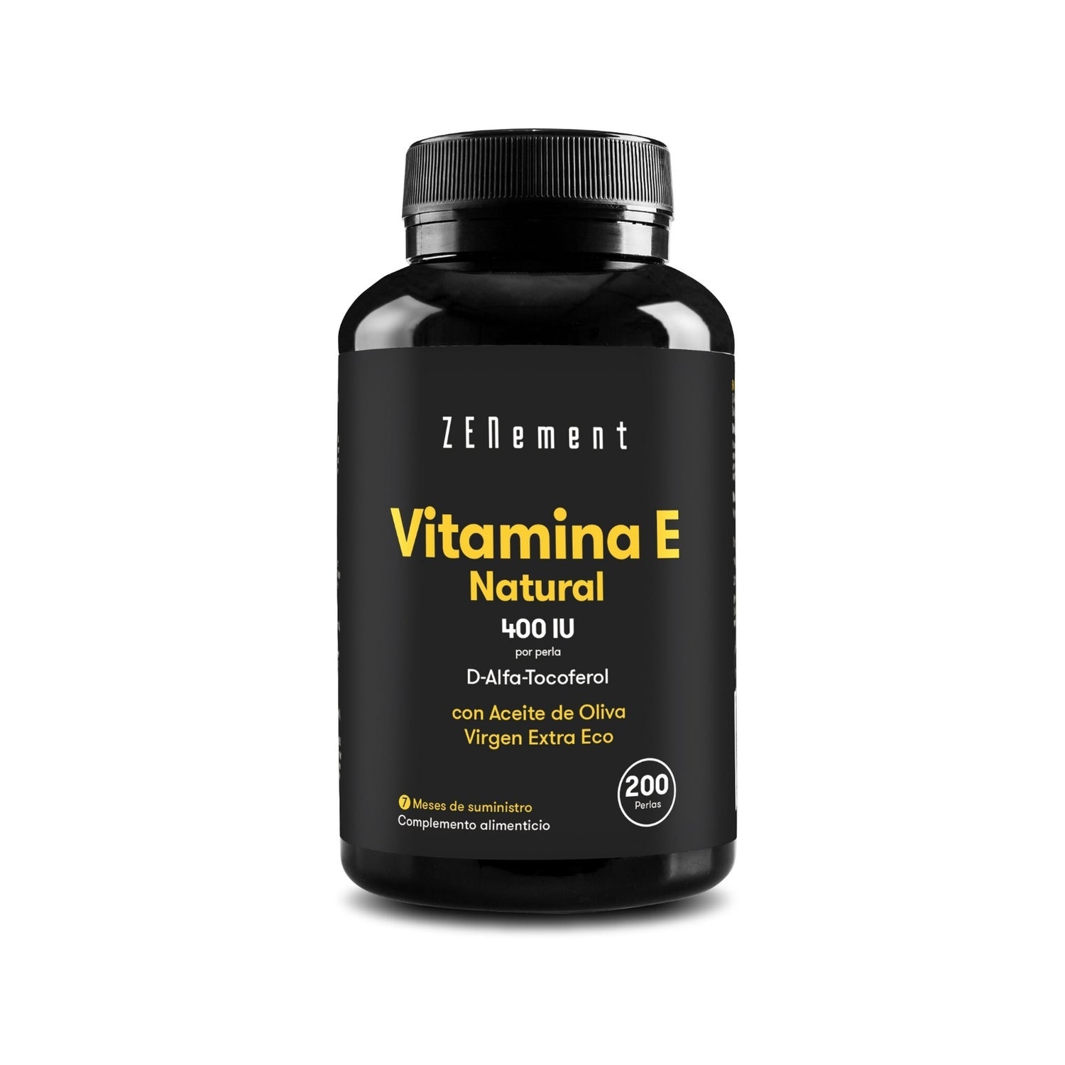 Zenement Vitamina E Natural 400 Ui D-Alfa-Tocoferol 200 perlas