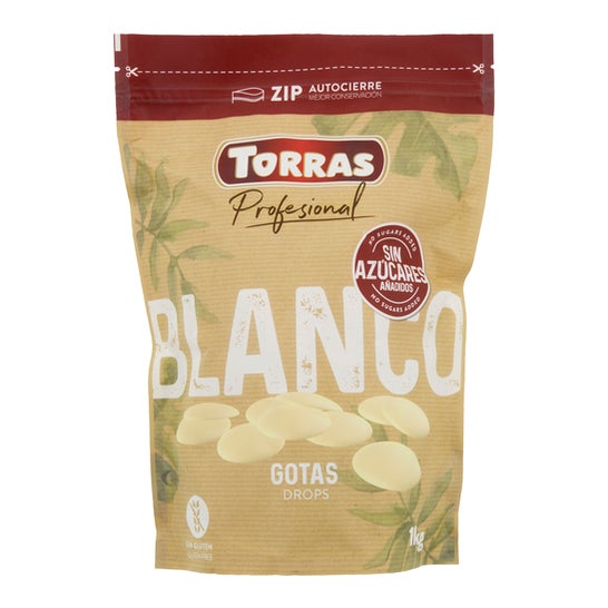 Torras Cobertura Blanca Gotas Sin Azúcar 1kg