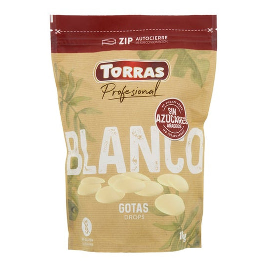 Torras Cobertura Blanca Gotas Sin Azúcar 1kg