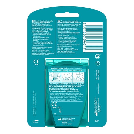 Compeed® callos hidratación hidrocoloide 6uds