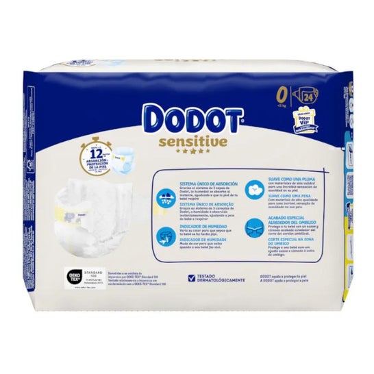 Dodot Sensitive T-0 DE 1.5-2.5 Kg 24uds