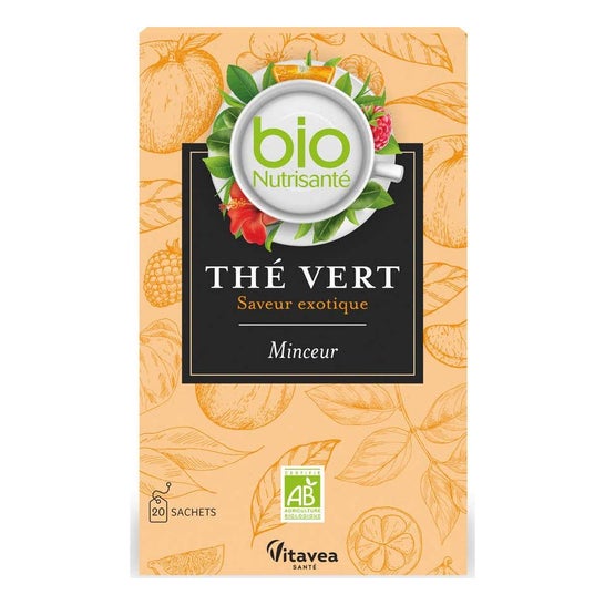 Nutrisanté Infusión Adelgazante Té Verde Exótico Bio 20 Sobres