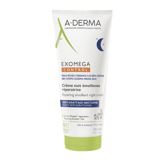 A-Derma Exomega Control Creme Noite Emoliente Reparador 200ml