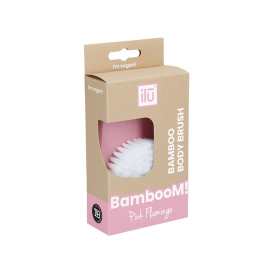 Ilū Bamboom Brocha Limpieza Corporal Pink Flamingo 1ud