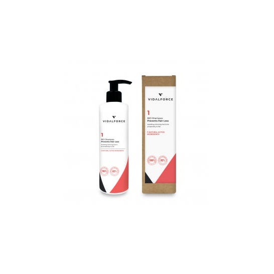VidalForce Champú 1 Anticaida Natural Certificado Primeros síntomas 250ml