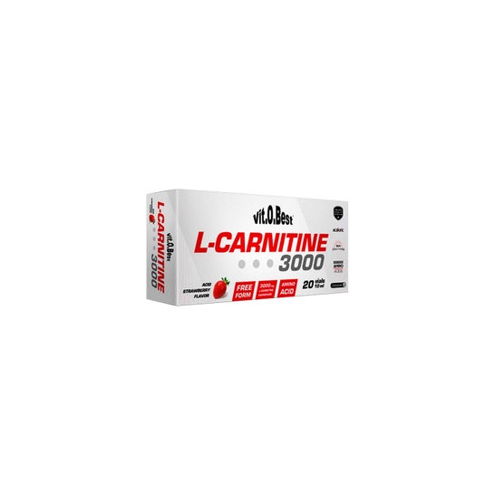 Vitobest L-Carnitine 3000 Fresa Ácida 10 ml x 20 Viales