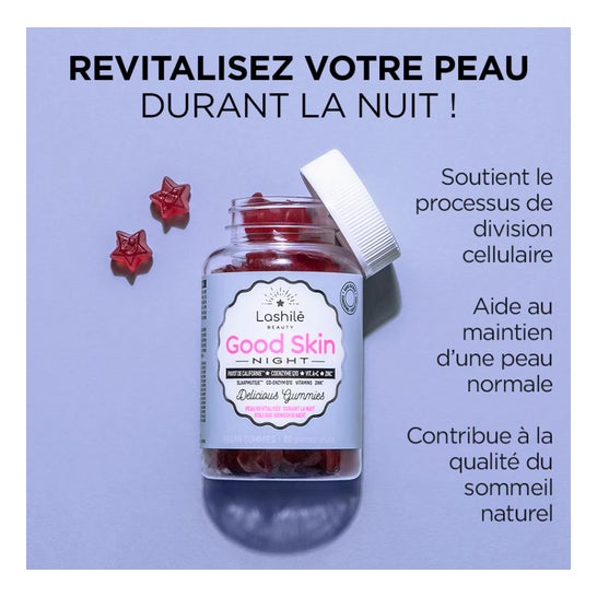 Lashilé Good Skin Night 60 gummies