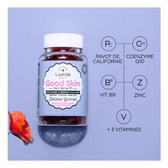 Lashilé Good Skin Night 60 gummies