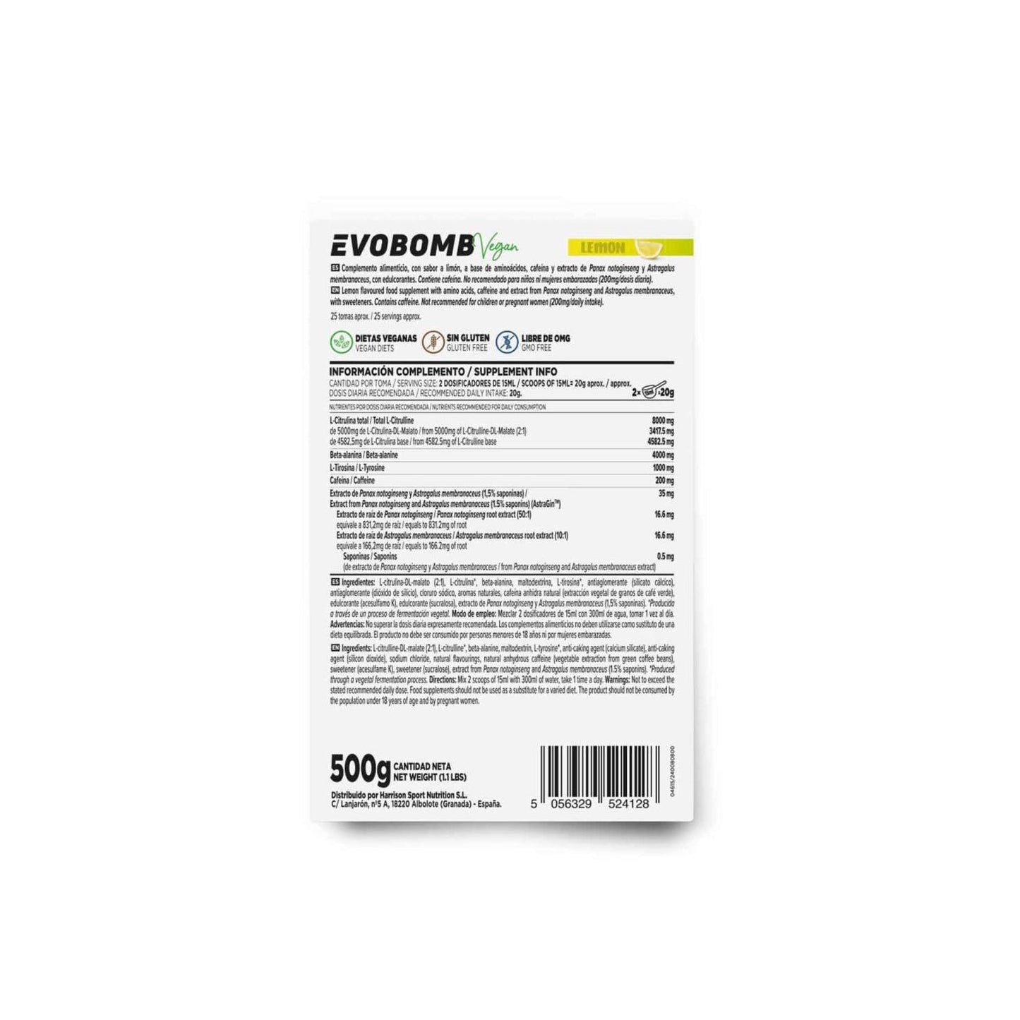 HSN Evobomb Limón 500g