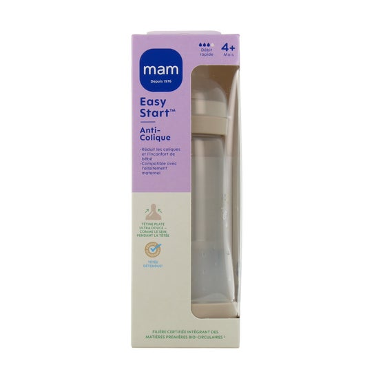 Mam Easy Start Nature Biberón Tetina Flujo 3 Arena 320ml 1ud