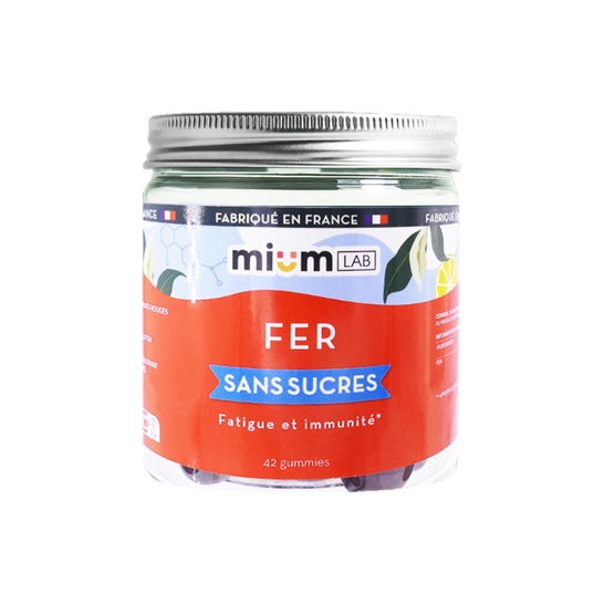Mium Lab Hierro Gummies Sin Azúcar 42uds