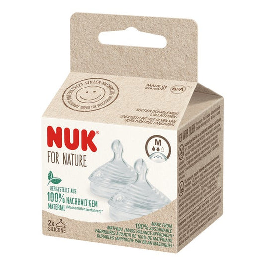 Nuk For Nature Teat Silicone M 2uds