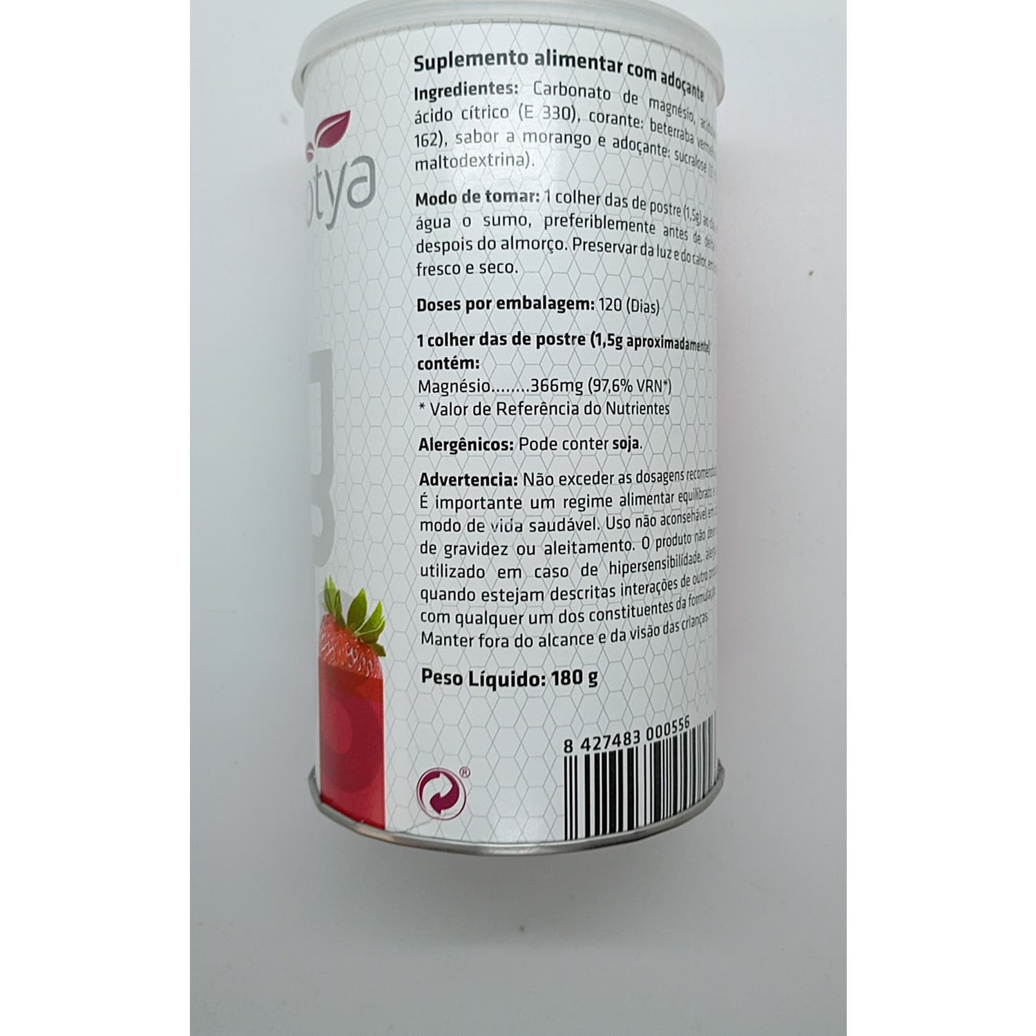 Sotya carbonato de magnesio fresa 180g