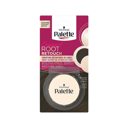 Schwarzkopf Palette Root Retouch Retoca Raíces Compacto Castaño 3g