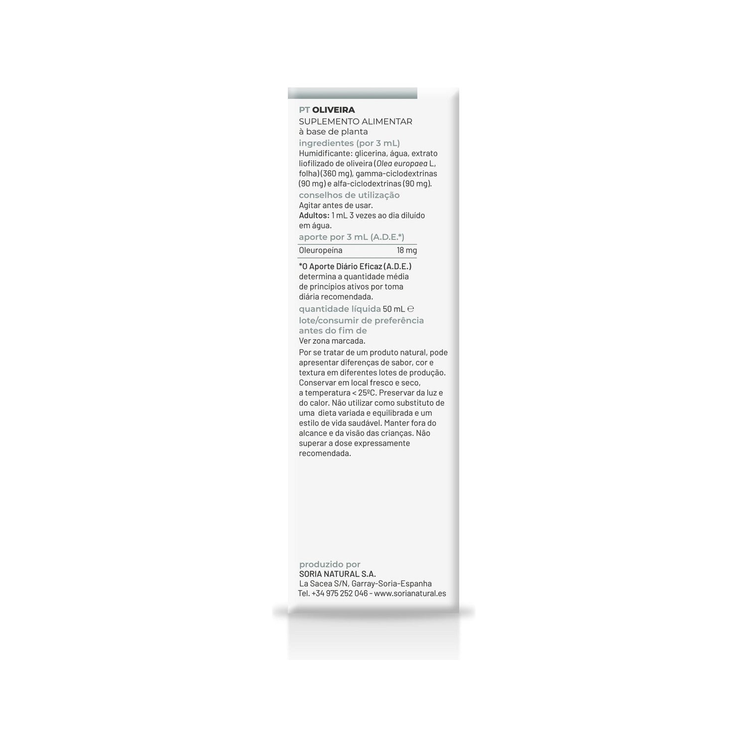 Soria Natural Olivo Extracto 50ml