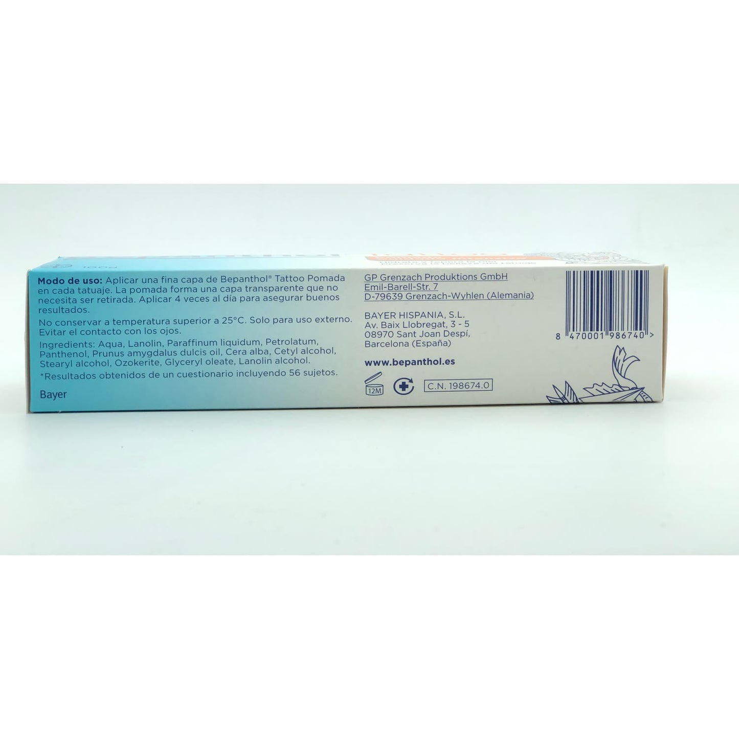 Bepanthol Tattoo Pomada Cuidado Intensivo 100g