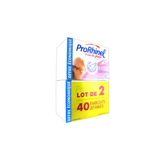 Prorhinel Boquillas Desechables Aspirador Nasal Bebés 2x20boquillas