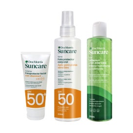 Docmorris Pack Suncare Crema Facial Spf50+ 50 ml + Spray Corporal Spf50 200 ml + Aftersun