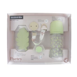 Suavinex Selection Poetry 0-6M Set Mordedor Chupet Biberón Broch