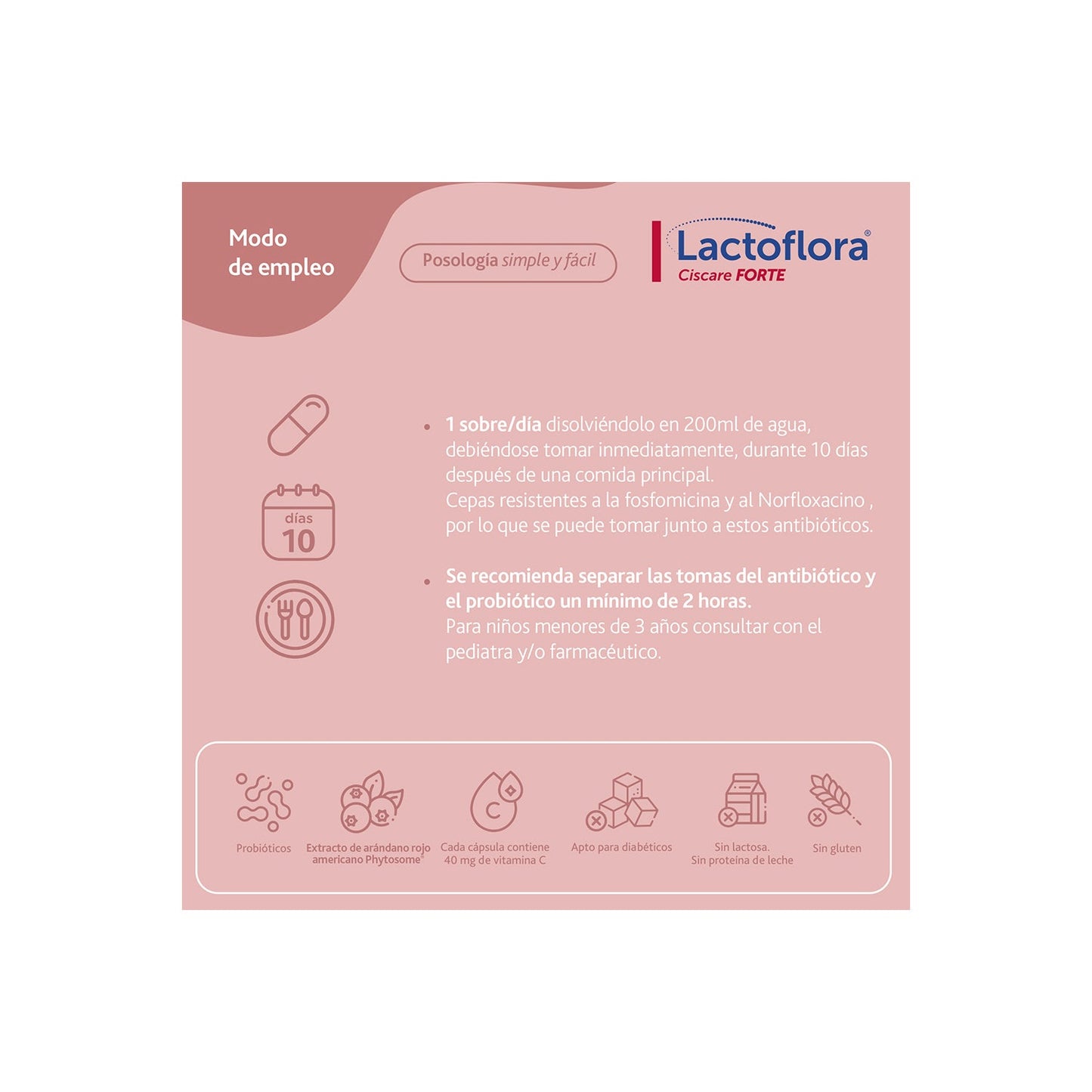 Lactoflora Ciscare Forte 10 sobres