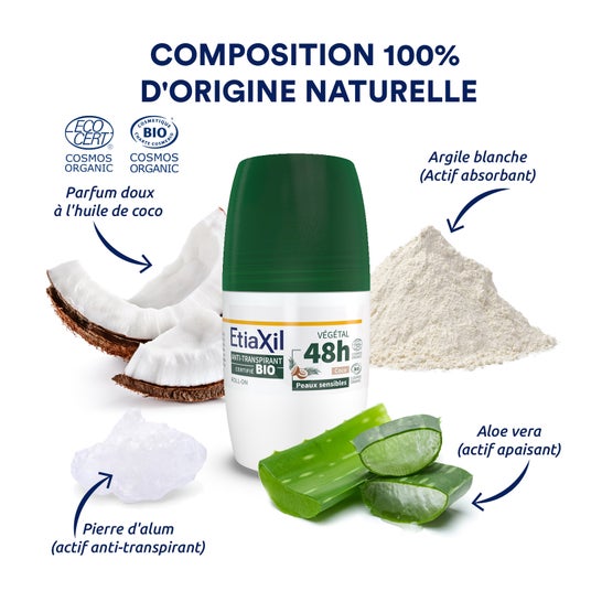 Etiaxil Desodorante Anti-Transpirante Coco 48 H Roll-On 50 ml