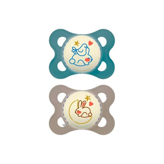 Mam Pack Original Night Chupete Silicona 2-6m 2uds