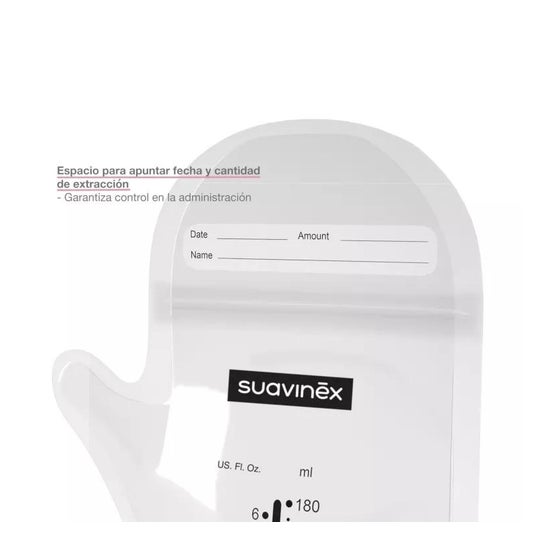 Suavinex Bolsas para Leche Materna Cierre Zip 25uds